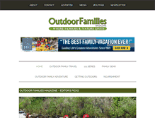 Tablet Screenshot of outdoorfamiliesonline.com